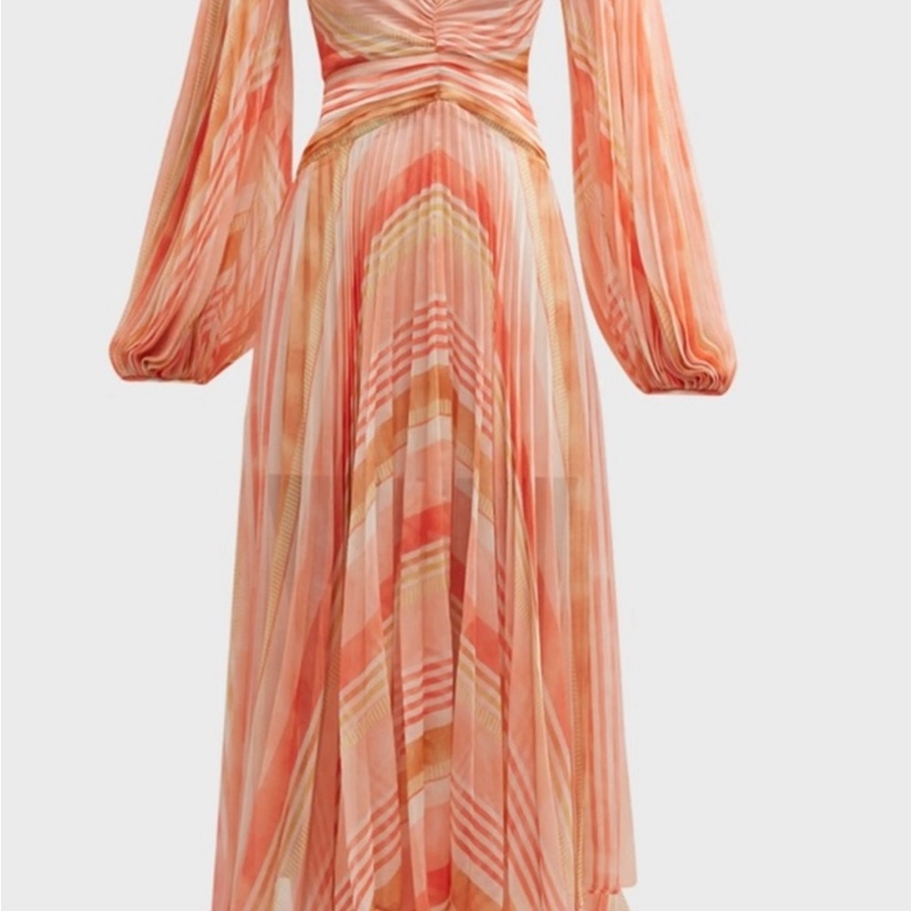 Acler Astone Elegant Peach Maxi Dress